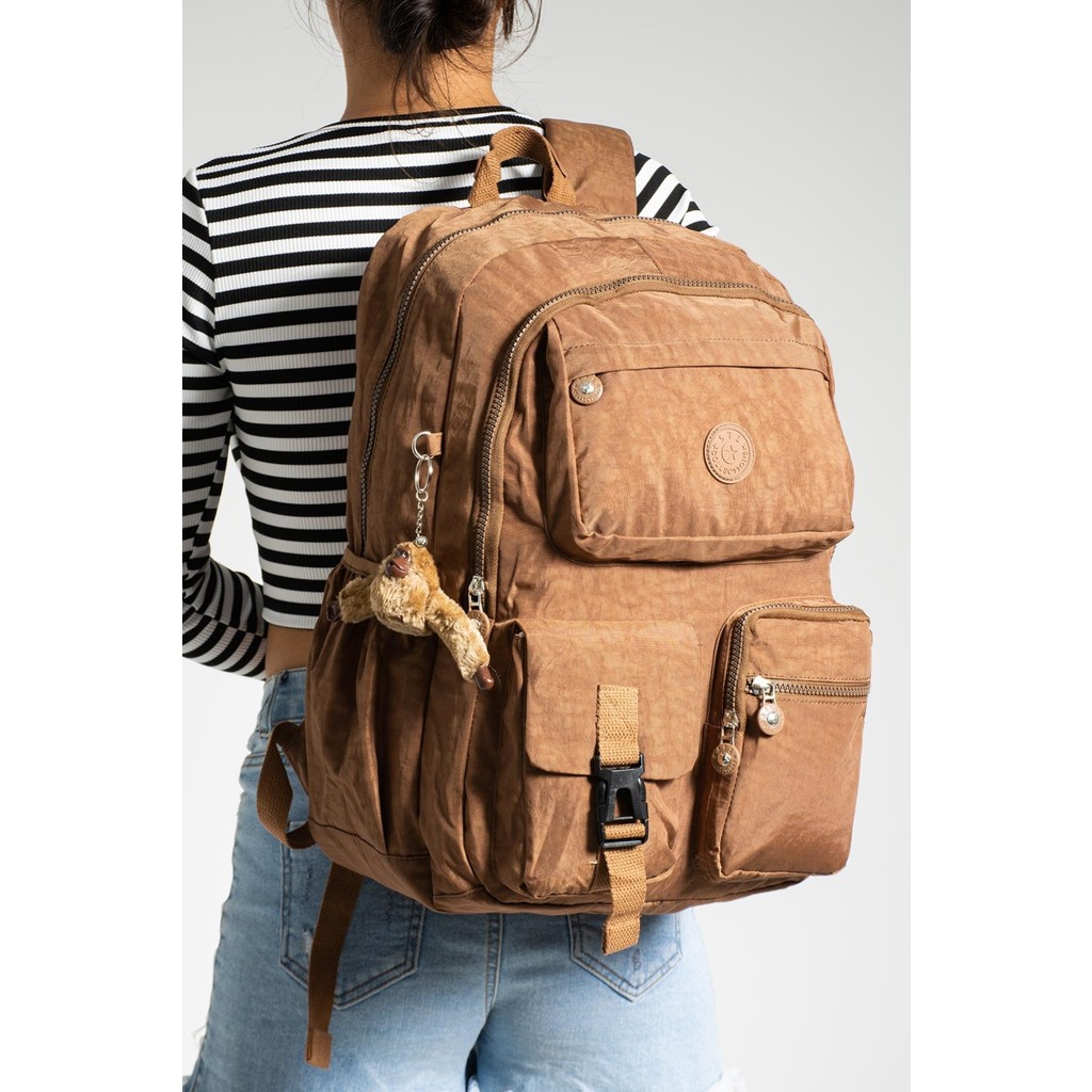 Duomino Krinkıl Suya Dayanıklı Büyük Boy Taba Klinkır Sırt Çantası/laptop Seyahat Okul Çanta 15,6 Lise Diğer Fiyatı