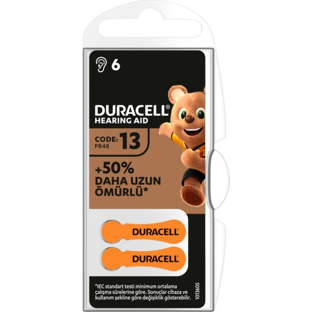 Duracell 13 Numara İşitme Cihazı Pili - Tekli Normal & Şarj Edilebilir Piller Fiyatı