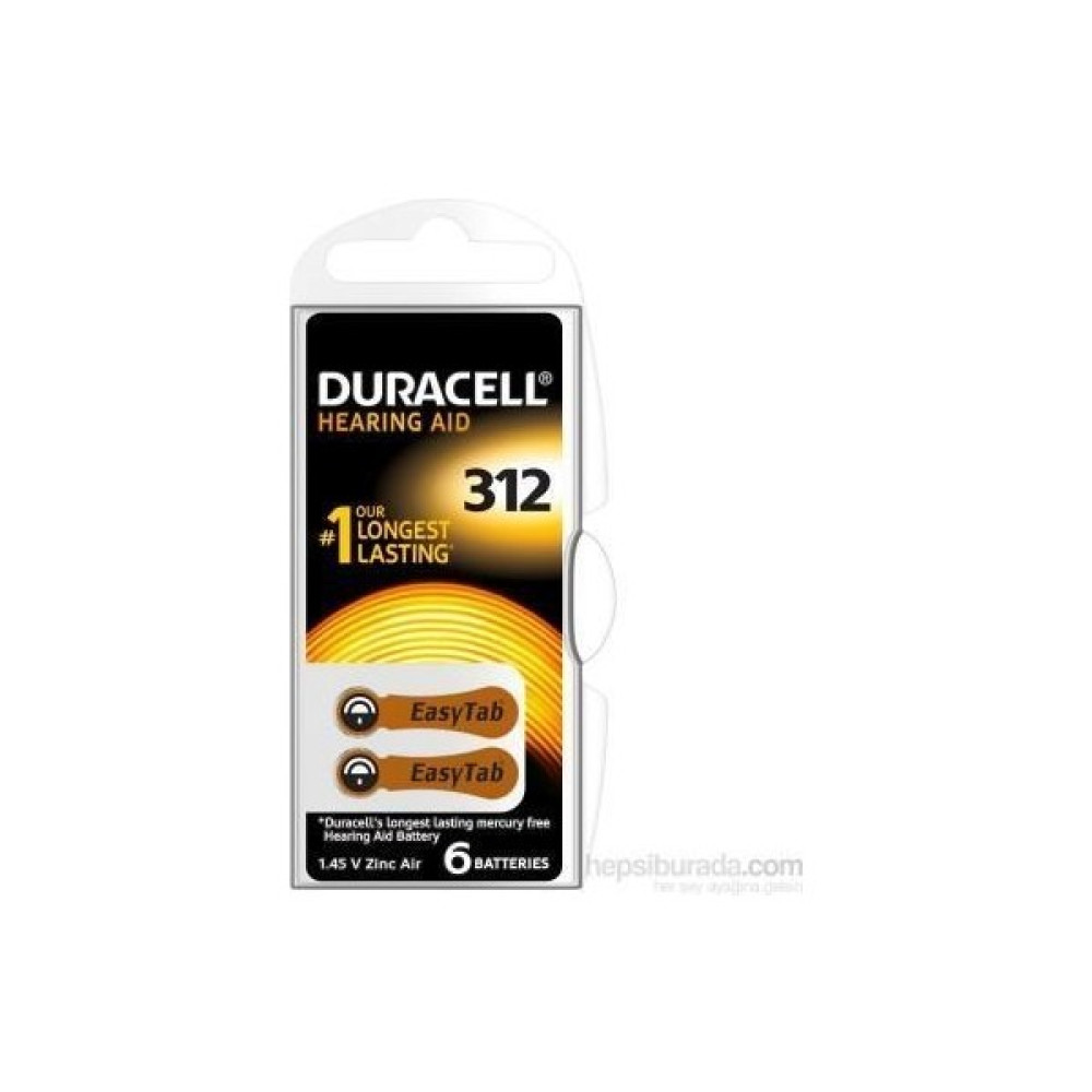 Duracell 312 Numara 6'lı Işitme Cihazı Pili - 6' lı Diğer Fiyatı