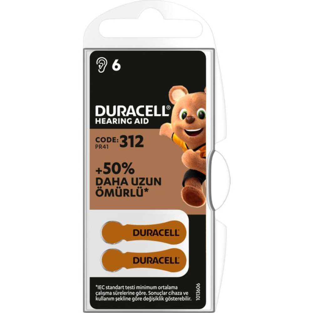Duracell 312 Numara İşitme Cihazı Pili - 10 Adet Normal & Şarj Edilebilir Piller Fiyatı