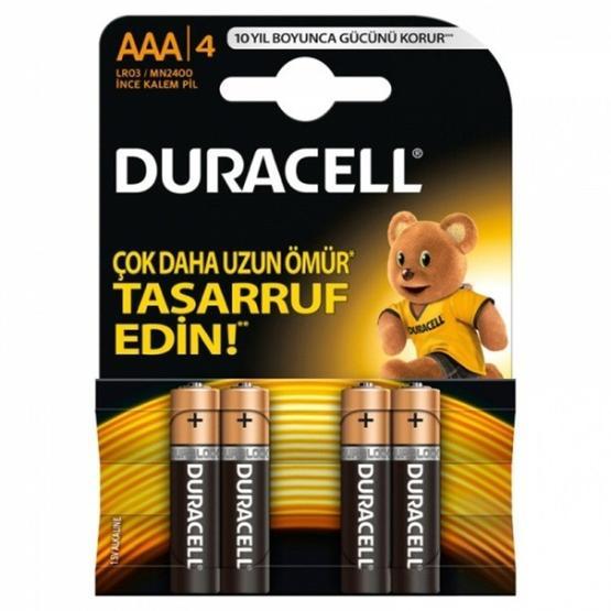 Duracell AAA İnce 8+4 Adet Pil