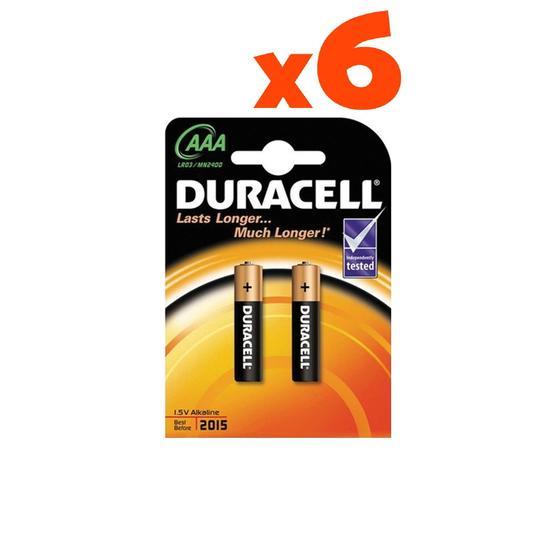 Duracell Alkalin 6x2 li AAA İnce Kalem Pil Dijital Makine Pilleri Fiyatı