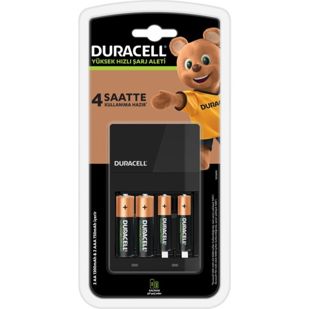 Duracell CEF 14 Şarj Aleti + 2'şer adet AA ve AAA Pil Şarj Cihazları & Kitler Fiyatı