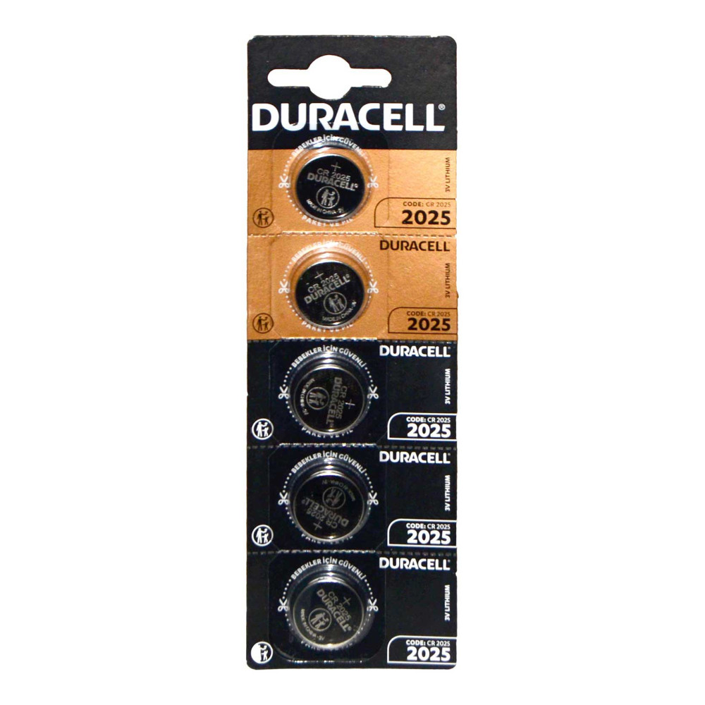 Duracell Düğme Pil HSDC 2025 5'li Kartela