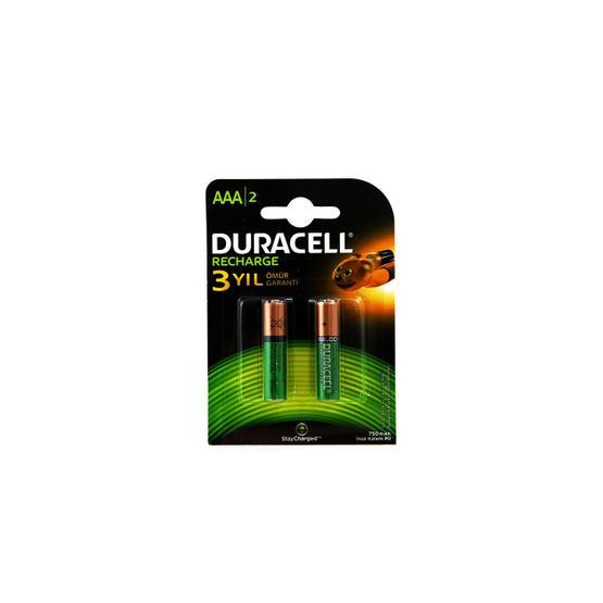 Duracell Se3a2750 750mah Aaa 2'li Şarjlı İnce Pil