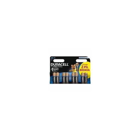 Duracell Turbo Max Alkalin 8'li Kalem Pil Normal & Şarj Edilebilir Piller Fiyatı