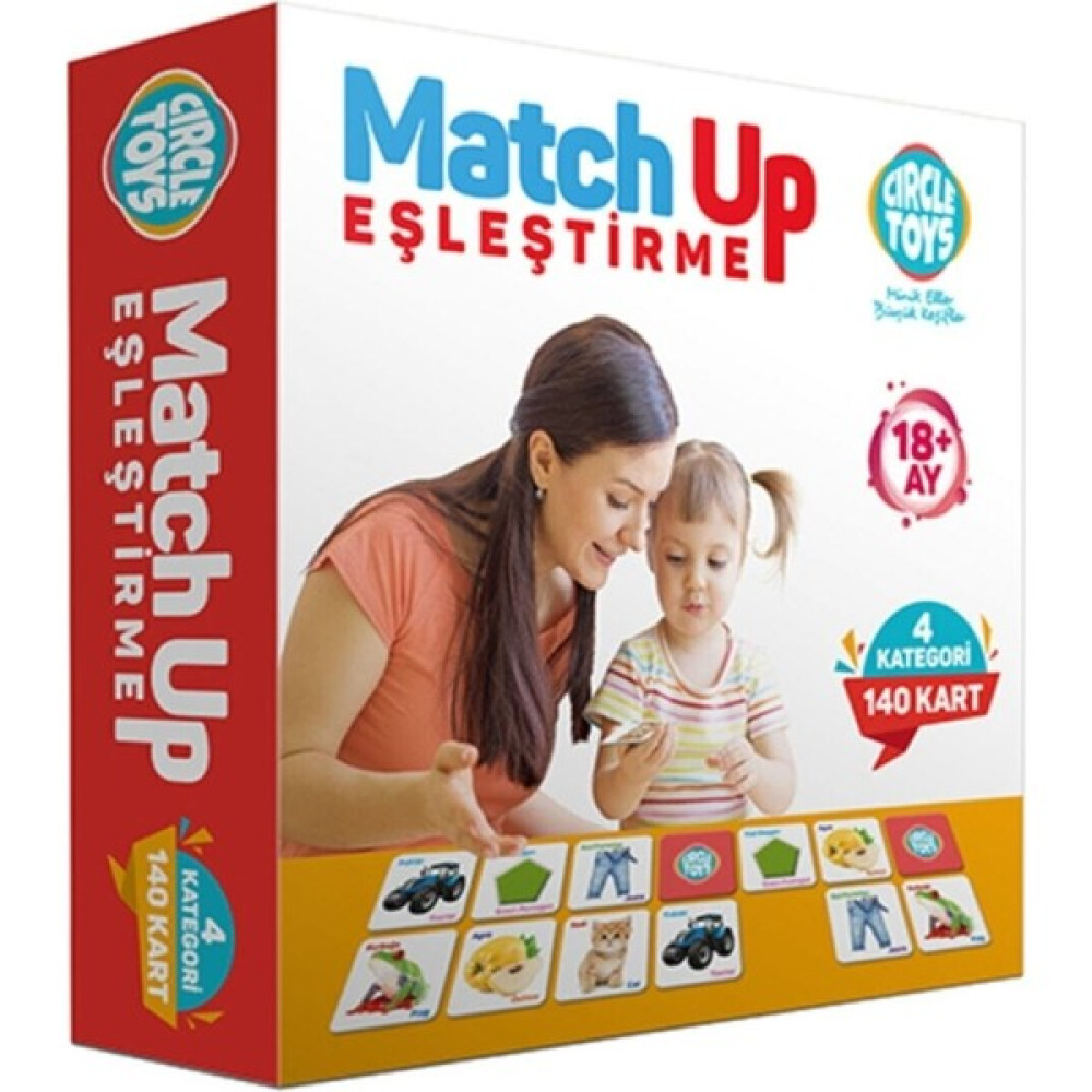 Durakshop Match Up Eşleştirme Kartları Eşini Bul 140 Kart Eğitici Geliştirici Eşleme Kart Oyunu - Renkli Eğitici Oyuncak Fiyatı