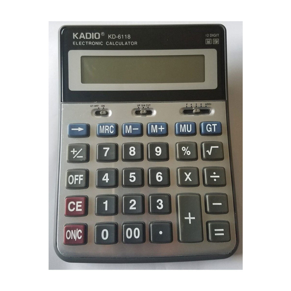 Duran Ticaret Haneli Büyük Boy Hesap Makinesi Kadio Kd 6118 12 Hesap Makinesi Fiyatı