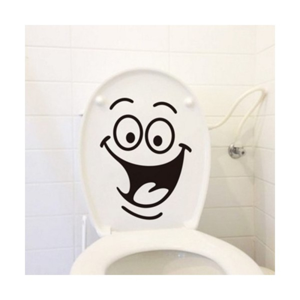 Duran Ticaret Modatools Banyo Tuvalet Klozeti Için Komik Sticker Çıkartma Gülenyüz - Siyah Duvar Stickerı Fiyatı