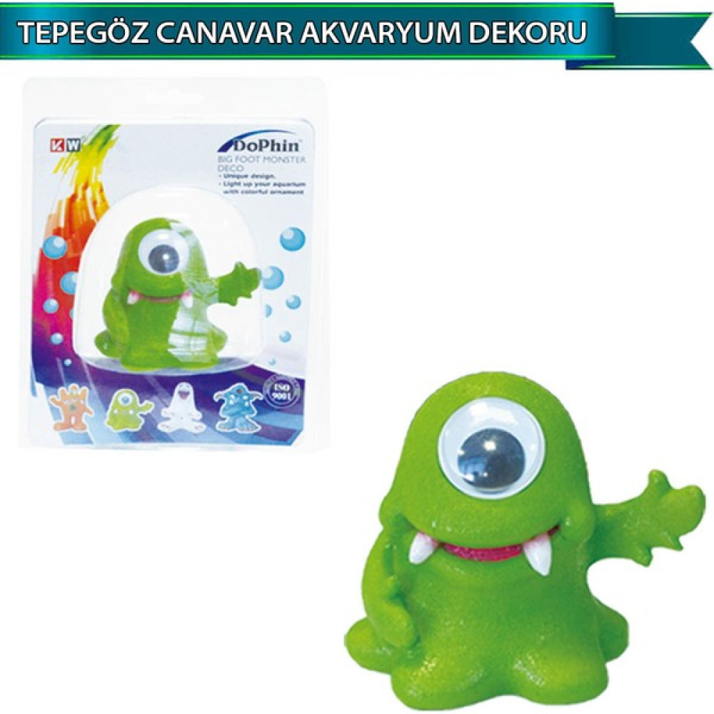 Durbuldum Dophin Tepegöz Canavar Akvaryum Dekoru - Beyaz Evcil Hayvan Ürünleri Fiyatı