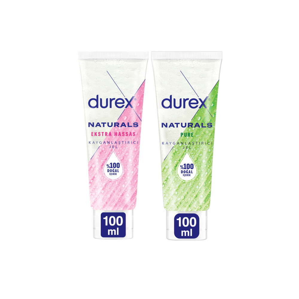 Durex Naturals Ekstra Hassas Kayganlaştırıcı Jel 100ml + Naturals Pure Kayganlaştırıcı Jel 100ml Kayganlaştırıcı Jel Fiyatı