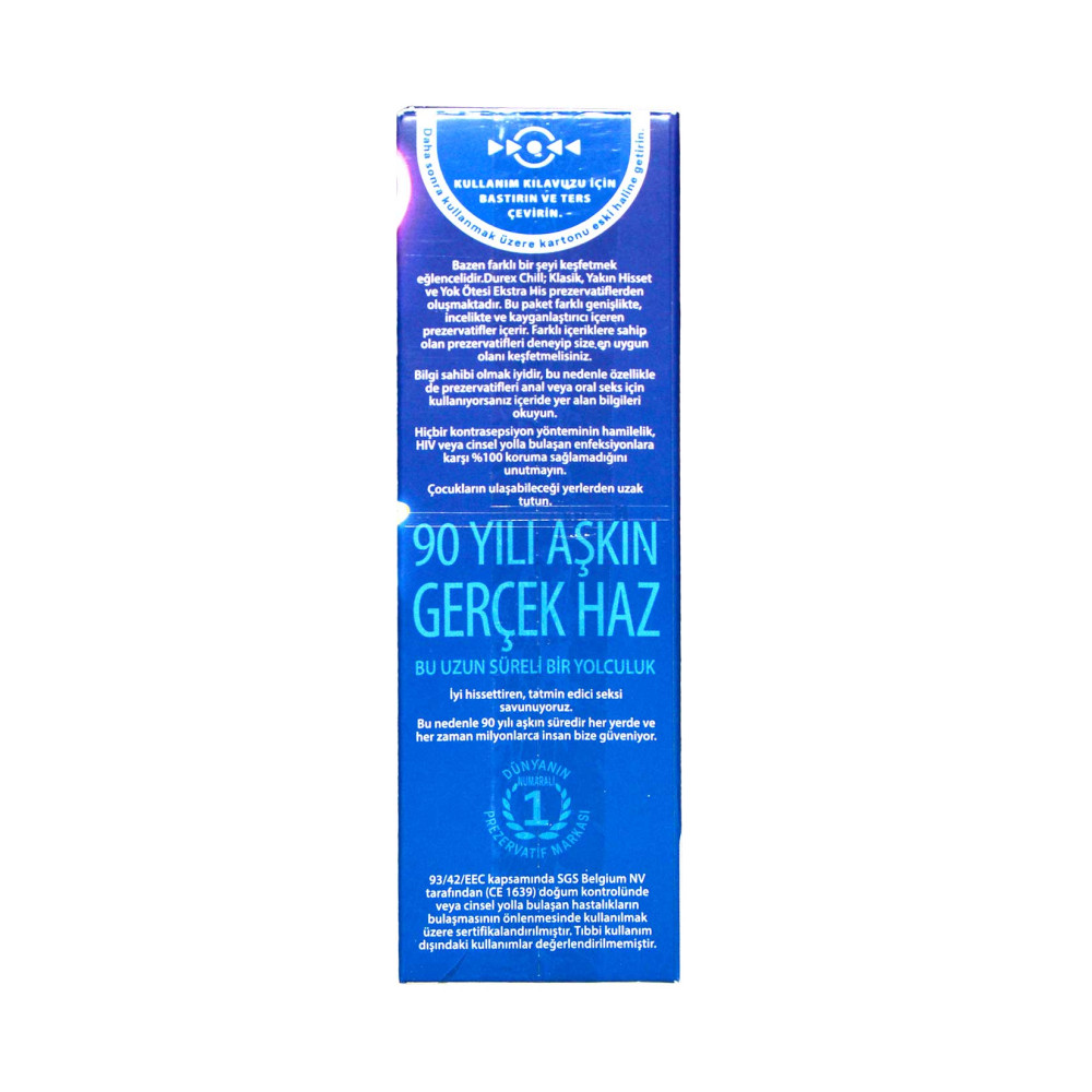 Durex Prezervatif 10'lu Chill Karma Paket