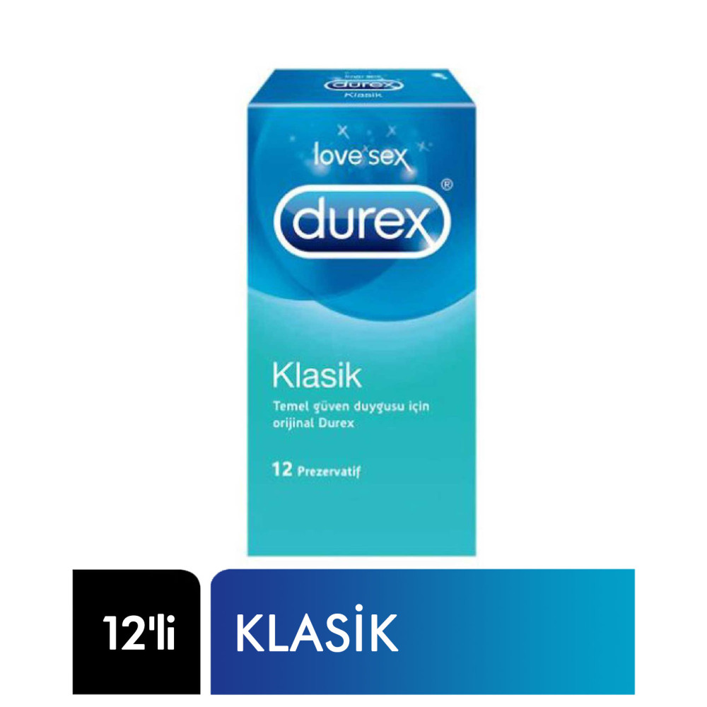 Durex Prezervatif 12'li Klasik Prezervatif / Kondom Fiyatı