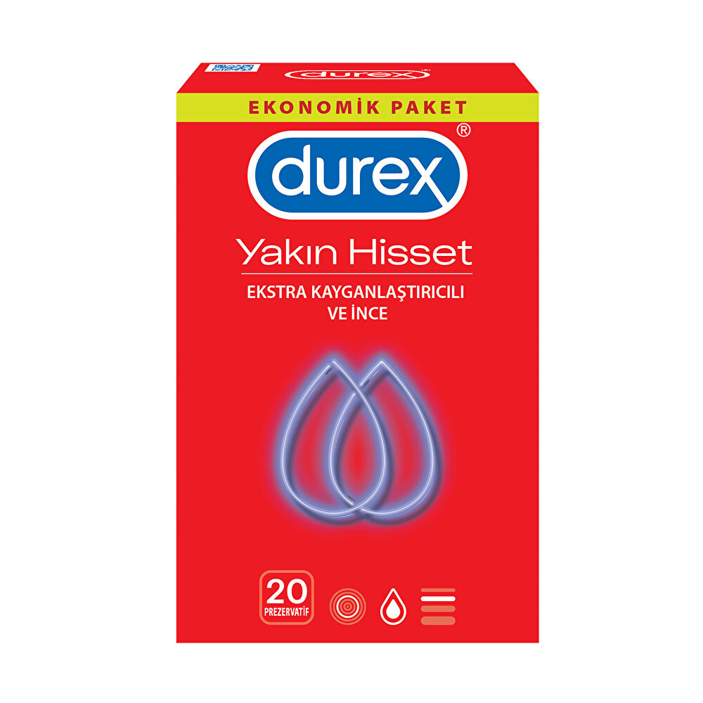 Durex Prezervatif Yakın Hisset 20'li Prezervatif / Kondom Fiyatı