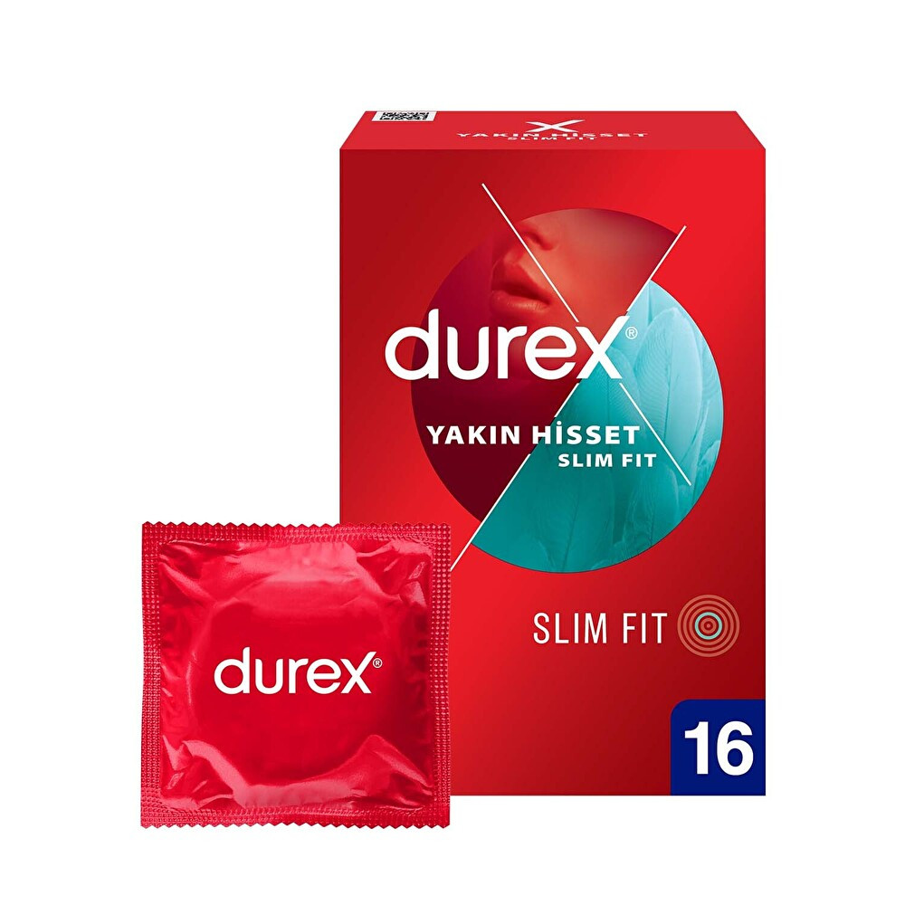 Durex Yakın Hisset Slim Fit Prezervatif 16'lı Prezervatif / Kondom Fiyatı