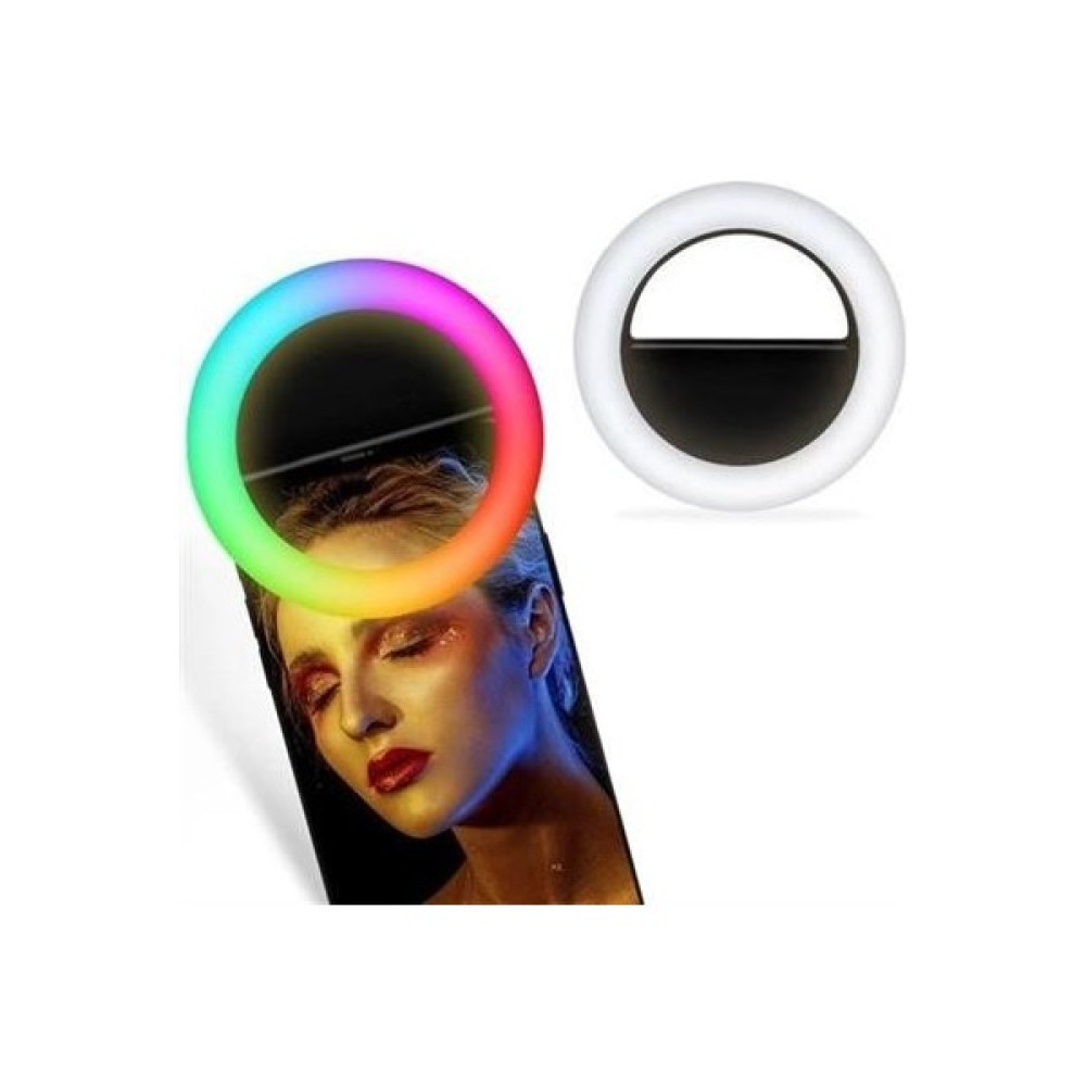 Durgunstore Buffer&reg; Rgb LED Mandallı Telefon Bilgisayar Tablet Uyumlu Selfie Işığı Aydınlatma Telefon Aparatı Led Aydınlatmalar Fiyatı