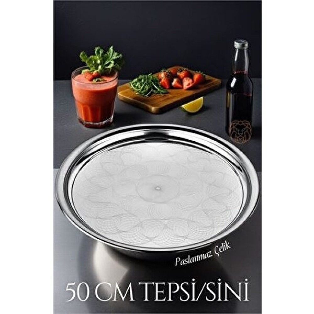 Durgunstore Transformacion 6 Adet 50 cm Tepsi Sini Paslanmaz Çelik Servis Tepsisi Fiyatı