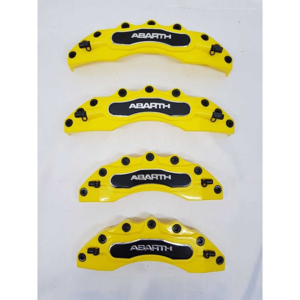 Duru Doruk Kaliper Kapağı Abarth Sarı Renk 4'lü Set Siyah Alüminyum Logo Oto Boyaları Fiyatı
