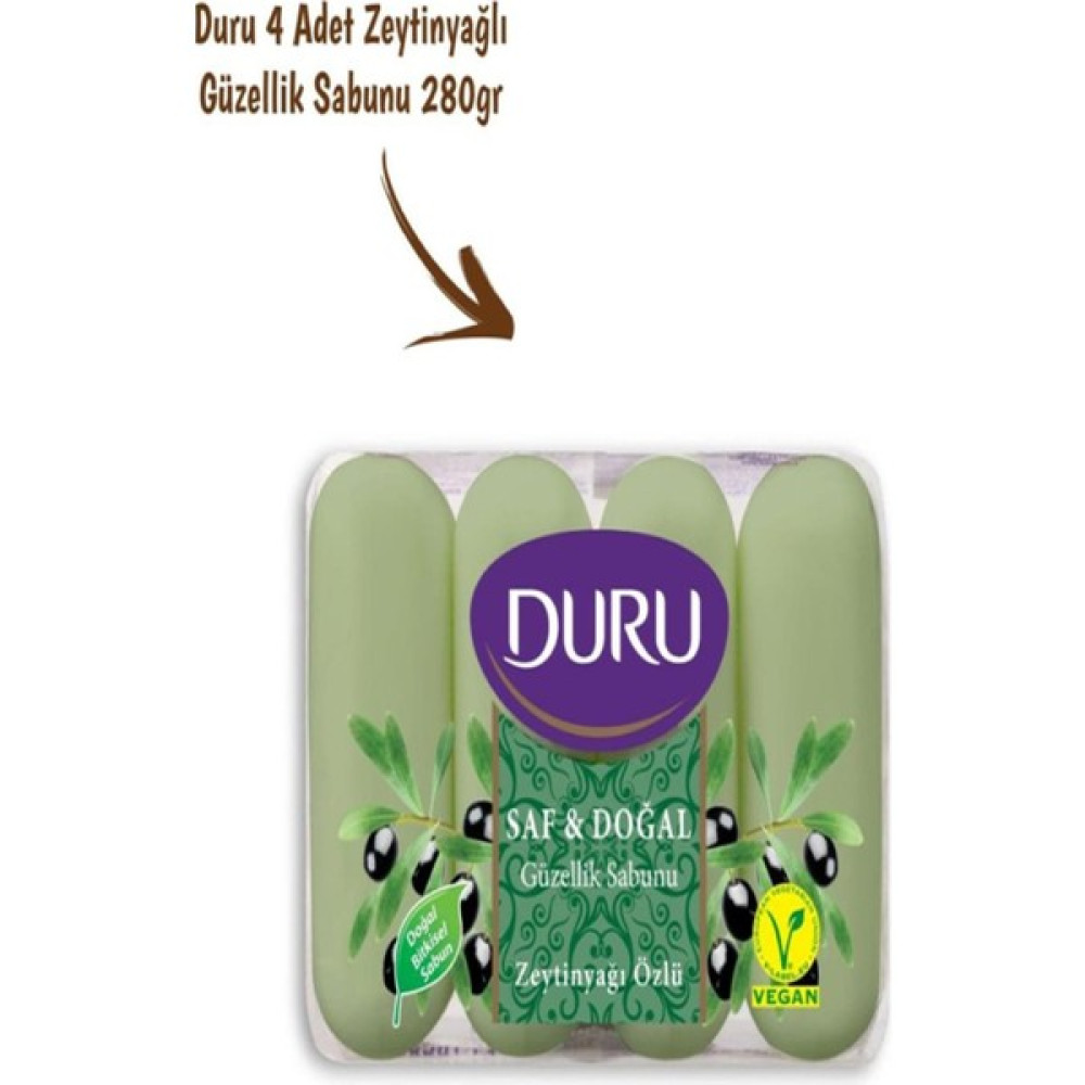 Duru Saf Doğal Güzellik Sabunu 4X70 gr Zeytinyağlı 535124 Oto Boyaları Fiyatı