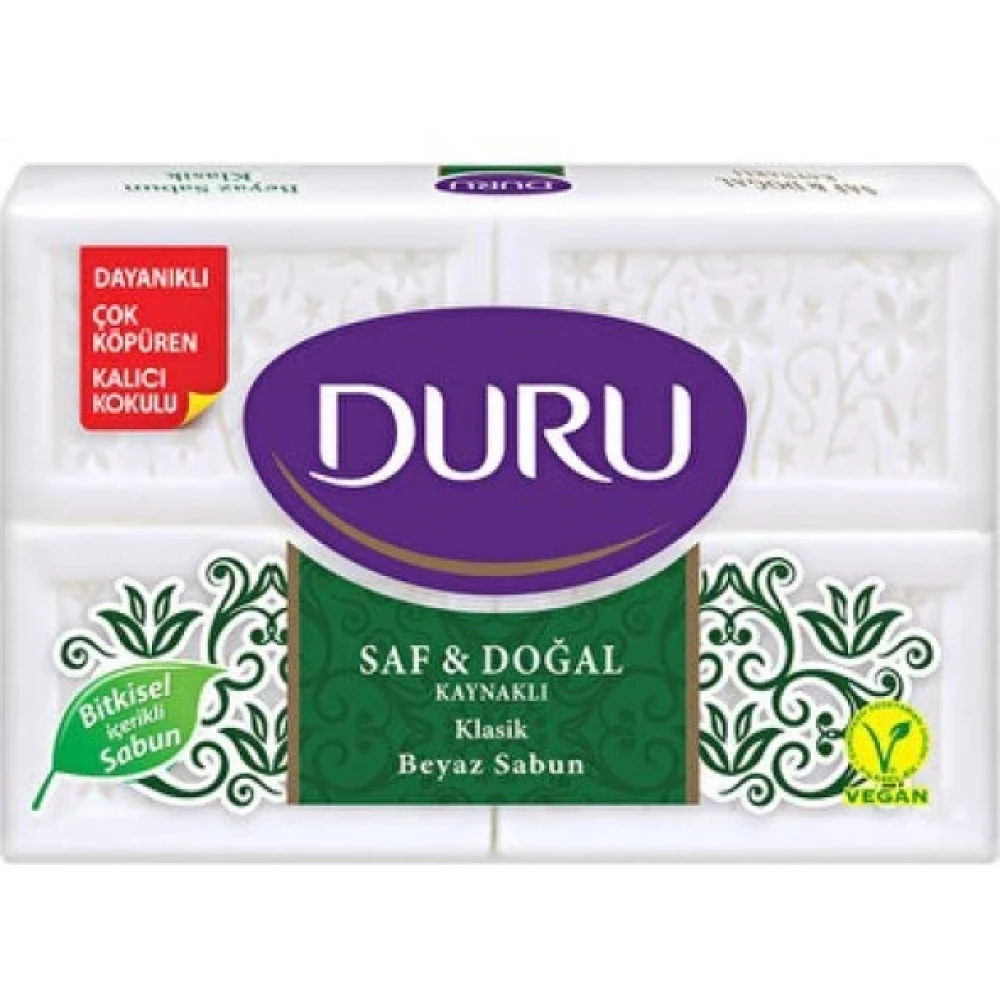 Duru Saf & Dogal Klasik Banyo Sabunu 4X150 600 Gr Cilt Temizleme ve Peeling Fiyatı