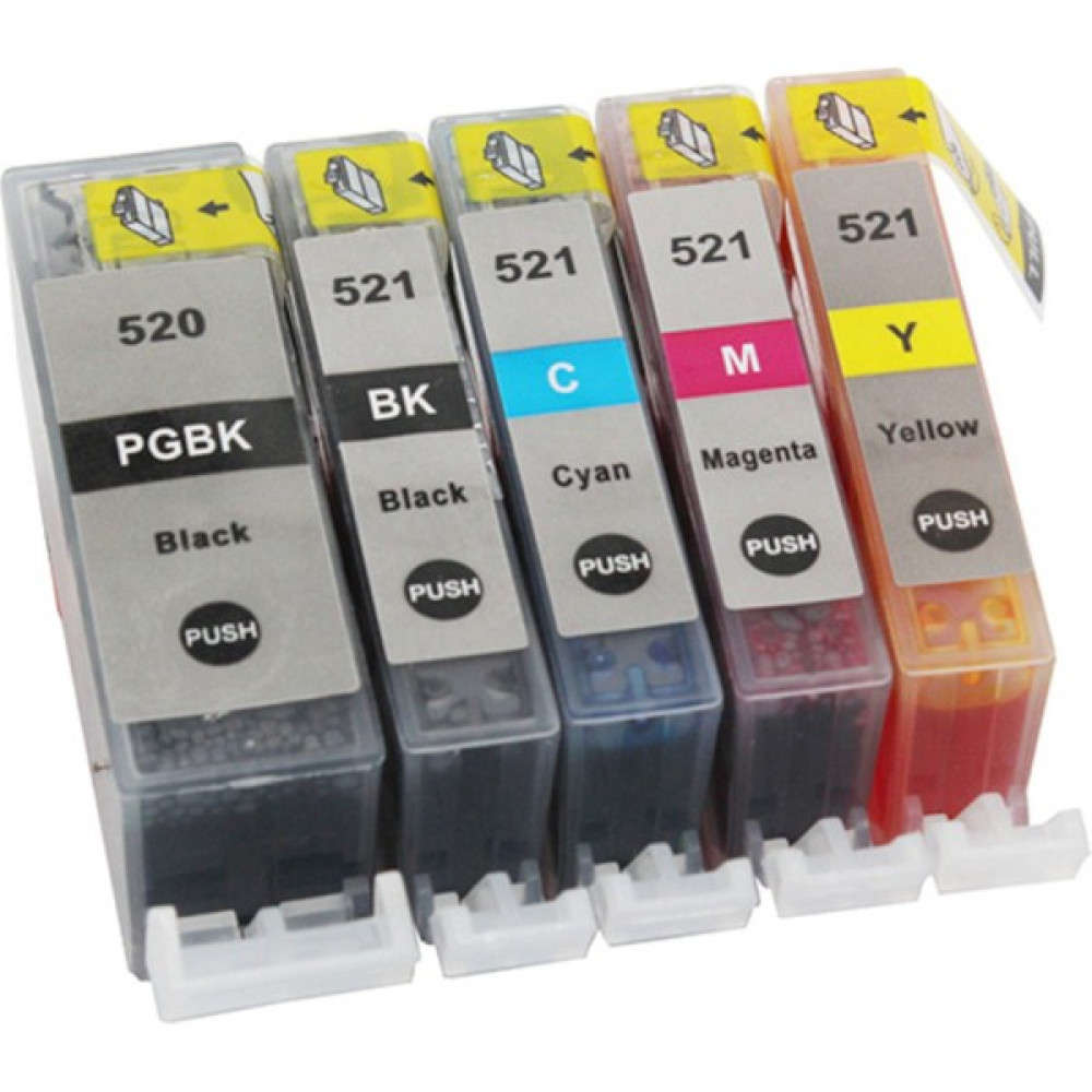 Duruink MP620 MP630 MP640 Kolay Dolan Muadil Kartuş Seti 5 Renk (Dolu) - Renkli Kartuşlar Fiyatı