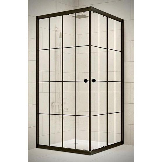 Durul 80x80 cm Kare 5 mm Çizgili Teknesiz Duşakabin