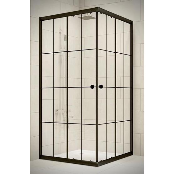 Durul 80x80 cm Kare 5 mm Çizgili Teknesiz Duşakabin