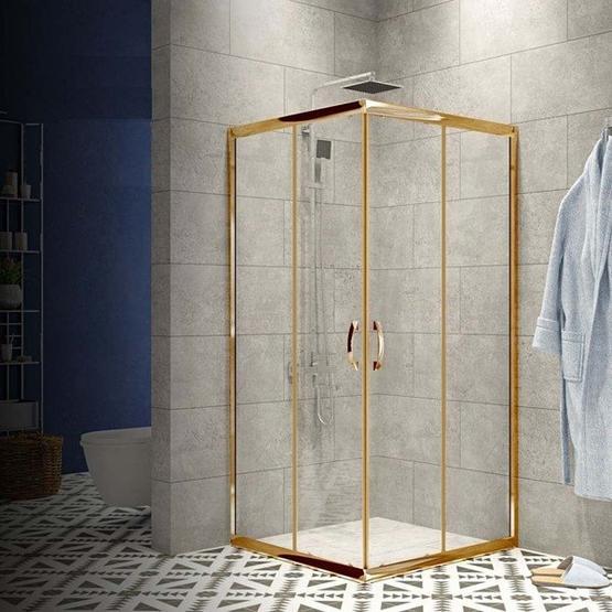 Durul 80x90 cm Dikdörtgen 5 mm Çizgili Teknesiz Duşakabin Duşakabin Fiyatı