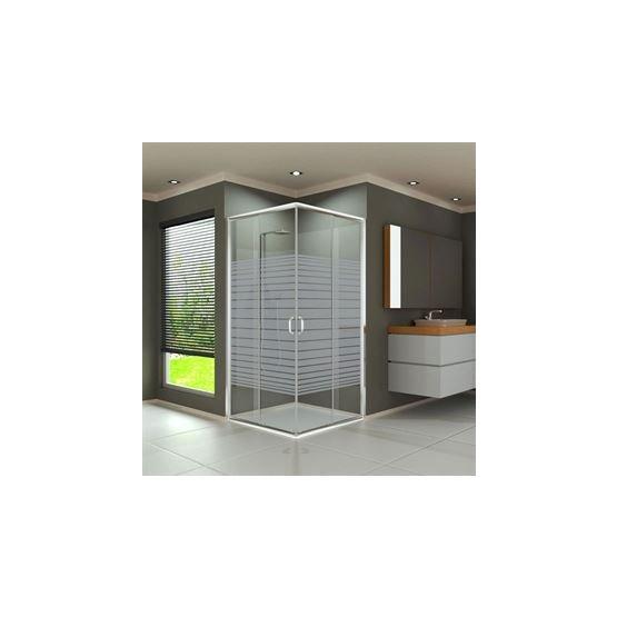 Durul Kare 5 mm Çizgili Duş Teknesi 90x90x195 cm Duşakabin Duşakabin Fiyatı