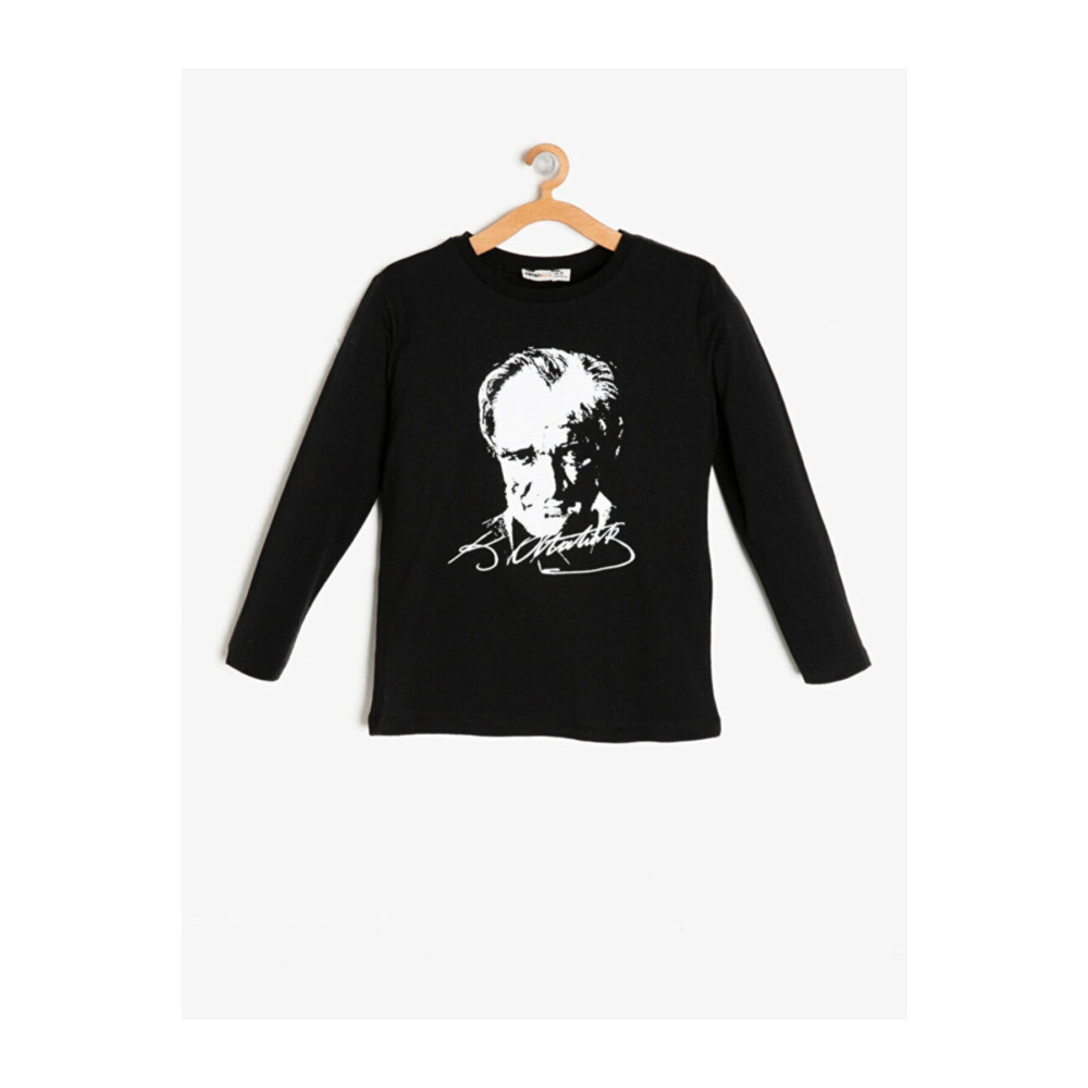 durumod Uzun Kollu Atatürk Baskılı Çocuk Tişort Unısex XXL Beden Bayan T-shirt Fiyatı