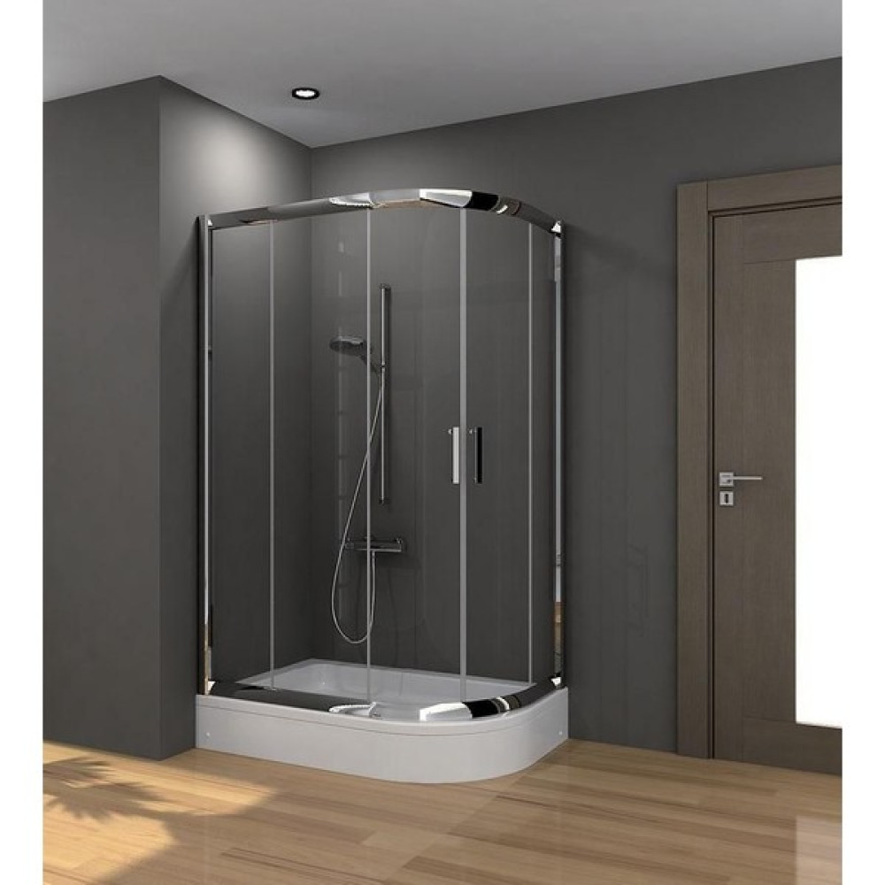 Duşakabincim Asimetrik Oval Duşakabin + Tekne - Sol - 70x90 CM Duşakabin Fiyatı