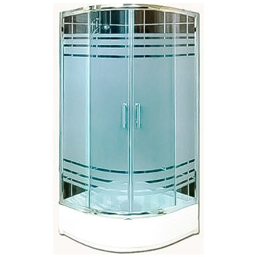 Duşakabincim Atlas Optimum Desenli Tekne +Duşakabin 5 mm - 90 x 90 cm Duşakabin Fiyatı