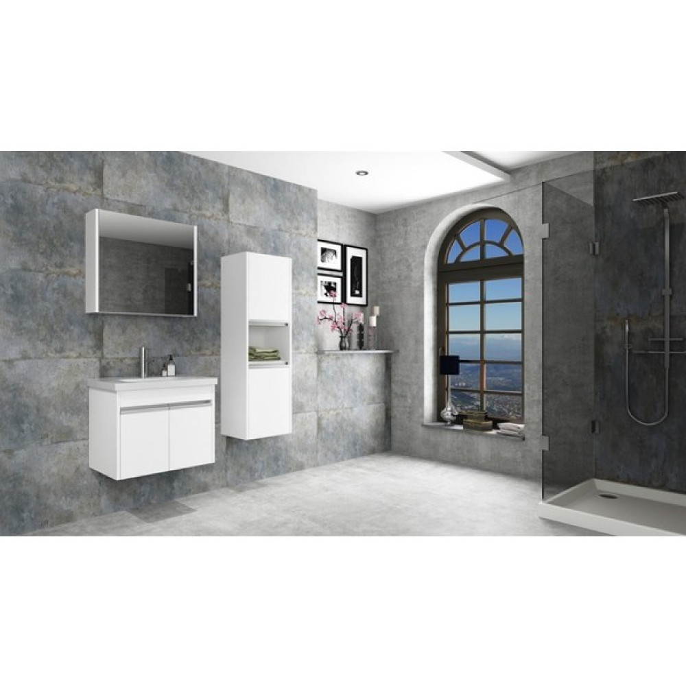 Duşapark Banyo Begonya 65 cm Banyo Dolabı - Beyaz Banyo Dolabı / Mobilyası Fiyatı
