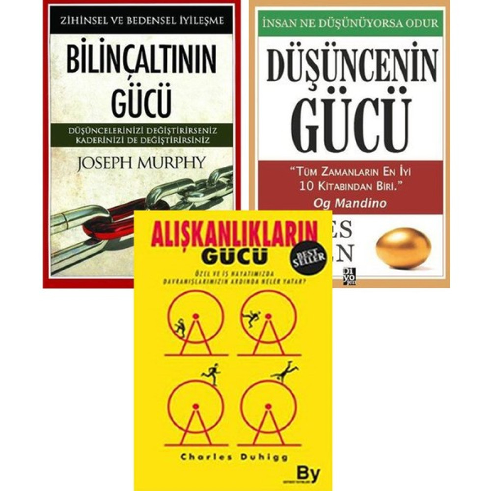 Düşüncenin Gücü - Bilinçaltının Gücü - Alışkanlıkların Gücü Kişisel Gelişim ve Psikoloji Fiyatı