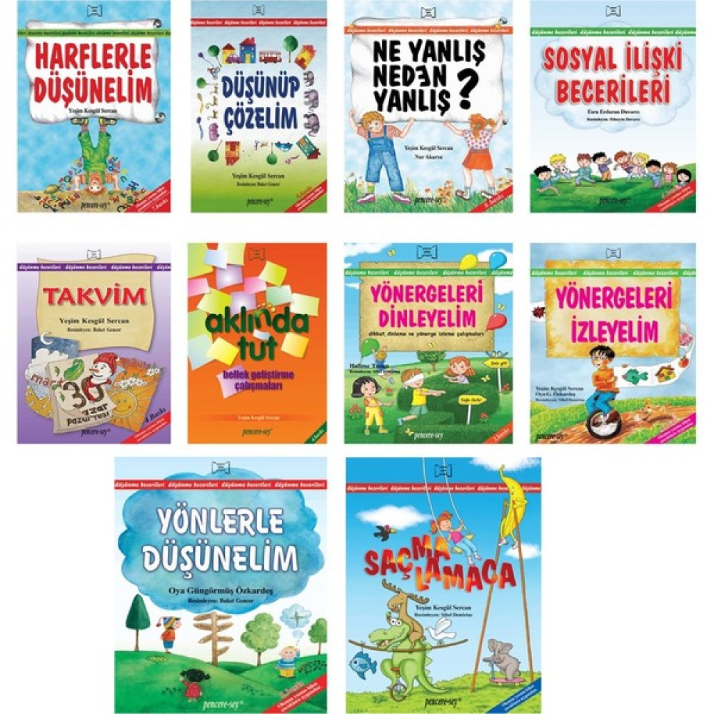 Düşünme Becerileri 10 Cilt - Yeşim Kesgül Sercan Diğer Fiyatı
