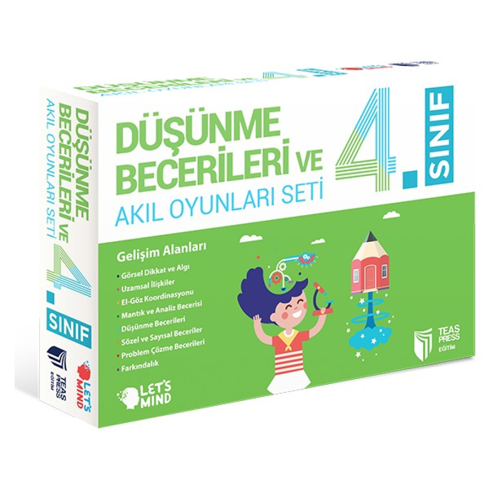 Düşünme Becerileri ve Akıl Oyunları 4.Sınıf Seti Zihinsel Gelişim Kitapları Fiyatı