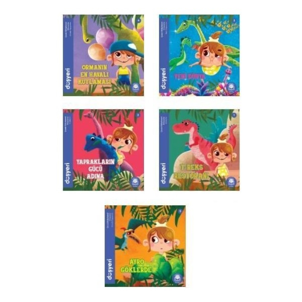 Düşyeri Çocuk Kütüphanesi Dinozorlar 5 Kitap Set Çocuk Öykü Fiyatı
