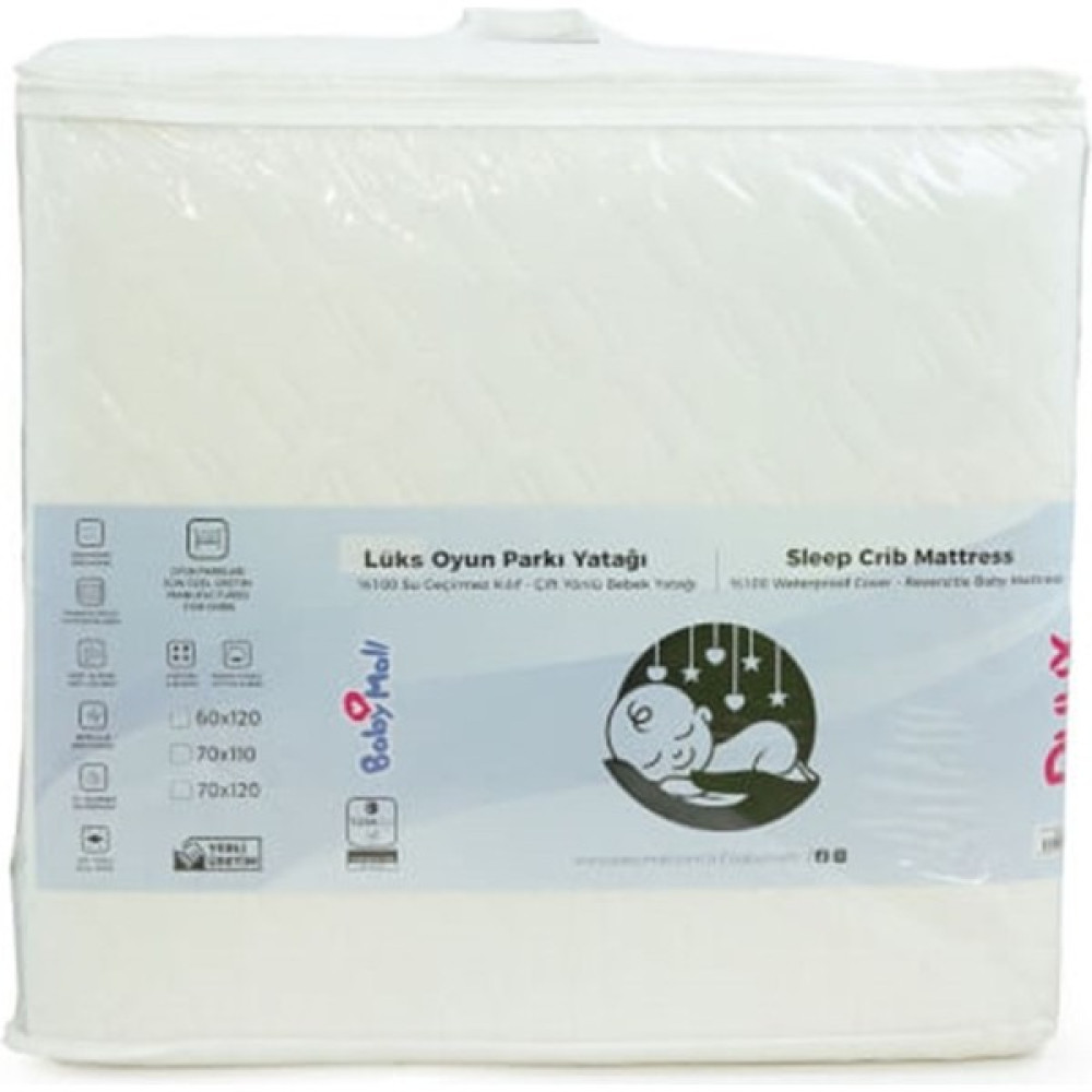 Duux Lux Pamuk Yatak 70X110 cm - Beyaz Park Yatak / Oyun Parkı Fiyatı