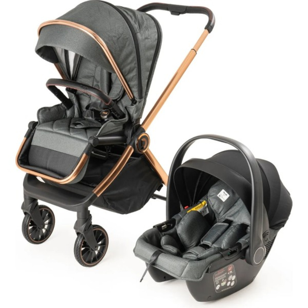 Duux Pro Max2 I-Size Çift Yönlü Kolay Katlanabilen Su Geçirmeyen Travel Sistem Bebek Arabası Black Yağmurluk Yanında Black - Green Oto Boyaları Fiyatı