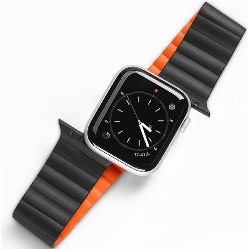 Dux Ducıs Apple Watch 42/44/45MM Için Manyetik Zincir Versiyon Pu Deri Kayış Kordon - Siyah Giyilebilir Teknoloji Aksesuarları Fiyatı
