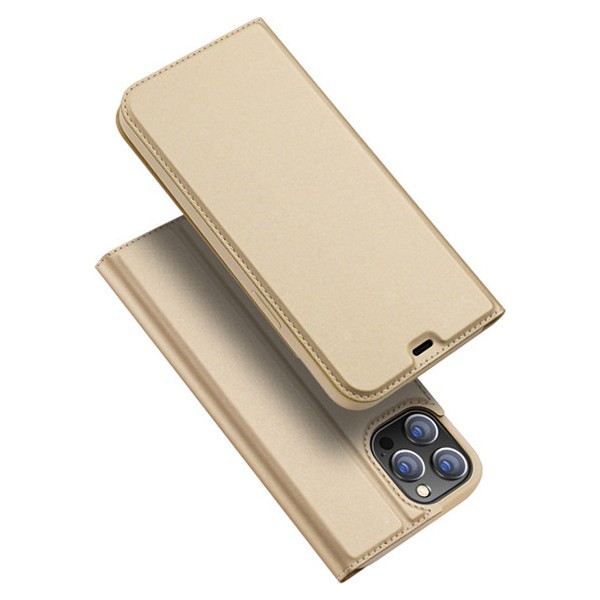 Dux Ducis iPhone 12- 12 Pro Kılıf Kapaklı Flip Cover Kılıf Skin Pro Series Kılıf - Gold Cep Telefonu Kılıfı Fiyatı