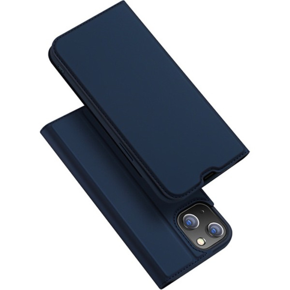 Dux Ducis iPhone 13 6.1inç Kılıf Kapaklı Flip Cover Kılıf Skinpro Series AL-34702 - Lacivert Cep Telefonu Kılıfı Fiyatı