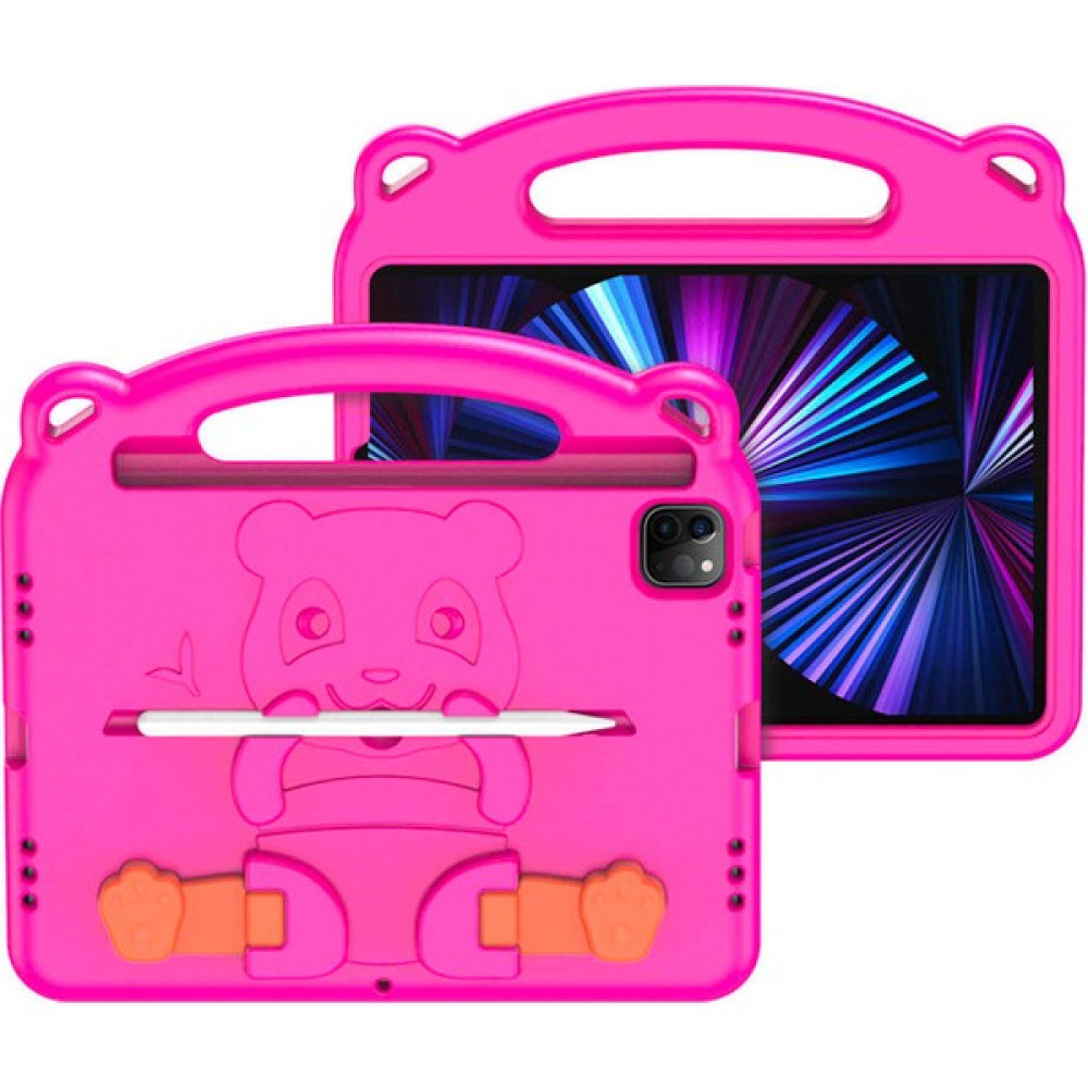 Dux Ducis Panda iPad Pro 11 (2018-2020-2021) iPad Air 4-5 Kılıf Çocuk Shockproof Standlı Taşınabilir - Pembe Tablet Kılıfı Fiyatı