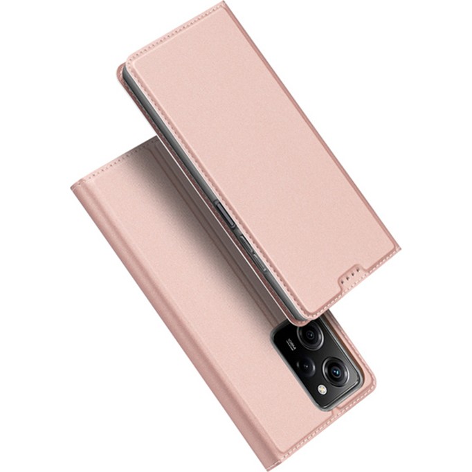 Dux Ducis Xiaomi Poco X5 Pro 5g Kılıf Skin Pro Series Flip Cover Kapaklı Kılıf - Rose Gold Cep Telefonu Kılıfı Fiyatı