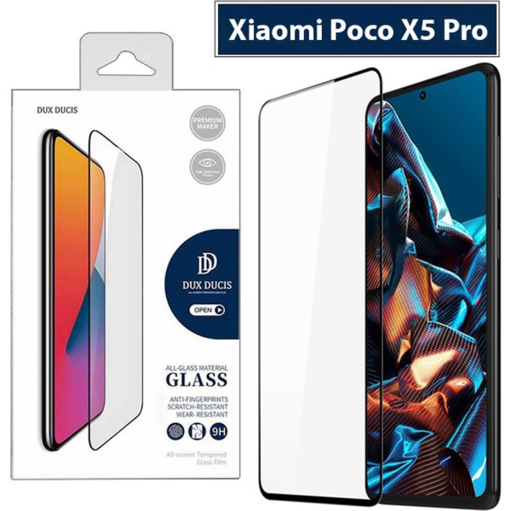 Dux Ducis Xiaomi Poco X5 Pro Full Kaplama Cam Ekran Koruyucu - Siyah Cep Telefonu Ekran Koruyucusu Fiyatı