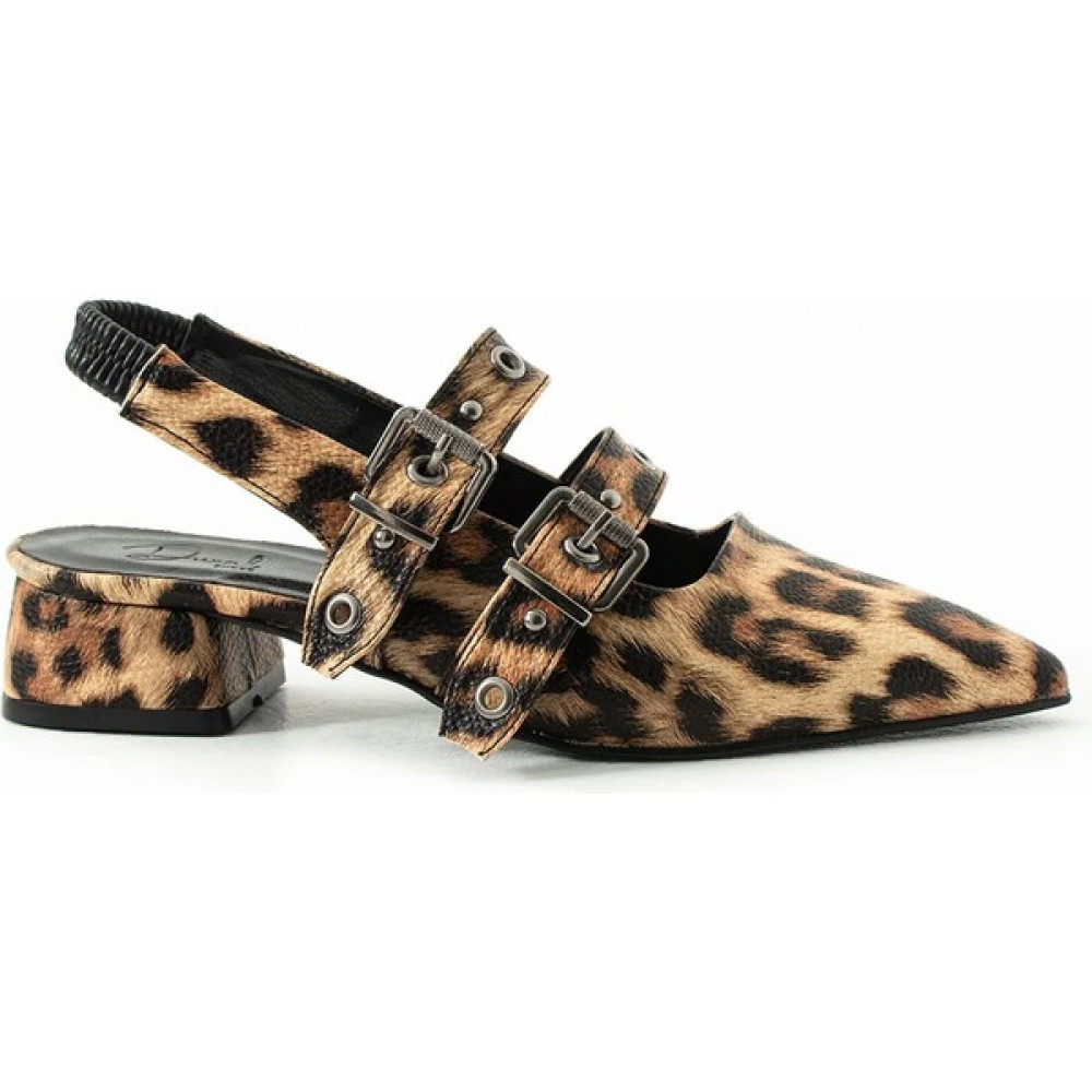 Duxal Shoes Laden Leopar Desenli Düz Ayakkabı Babet Babetler Fiyatı