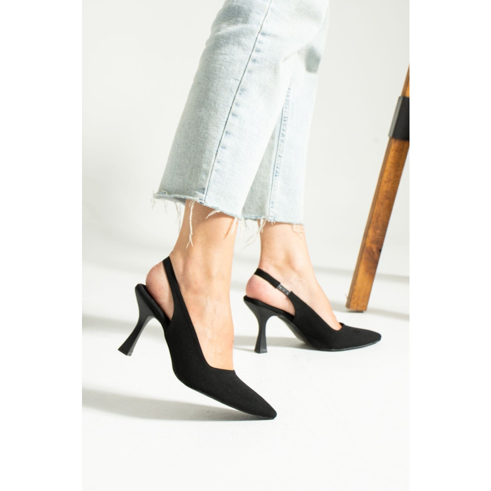 DUXAL SHOES Siyah Saten Topuklu Ayakkabı 36 Beden Topuklu Ayakkabı Fiyatı
