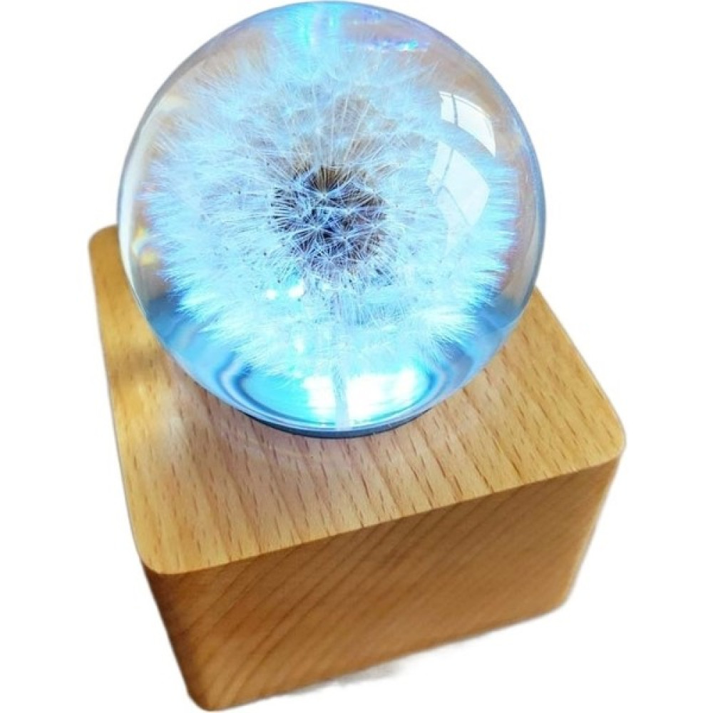 Duxiujiang - Hb Bluetooth Hoparlör Karahindiba Kristal Top Renkli Gece Lambası Küçük Masa Lambası (Yurt Dışından) - Açık Mavi Gece Lambası Fiyatı