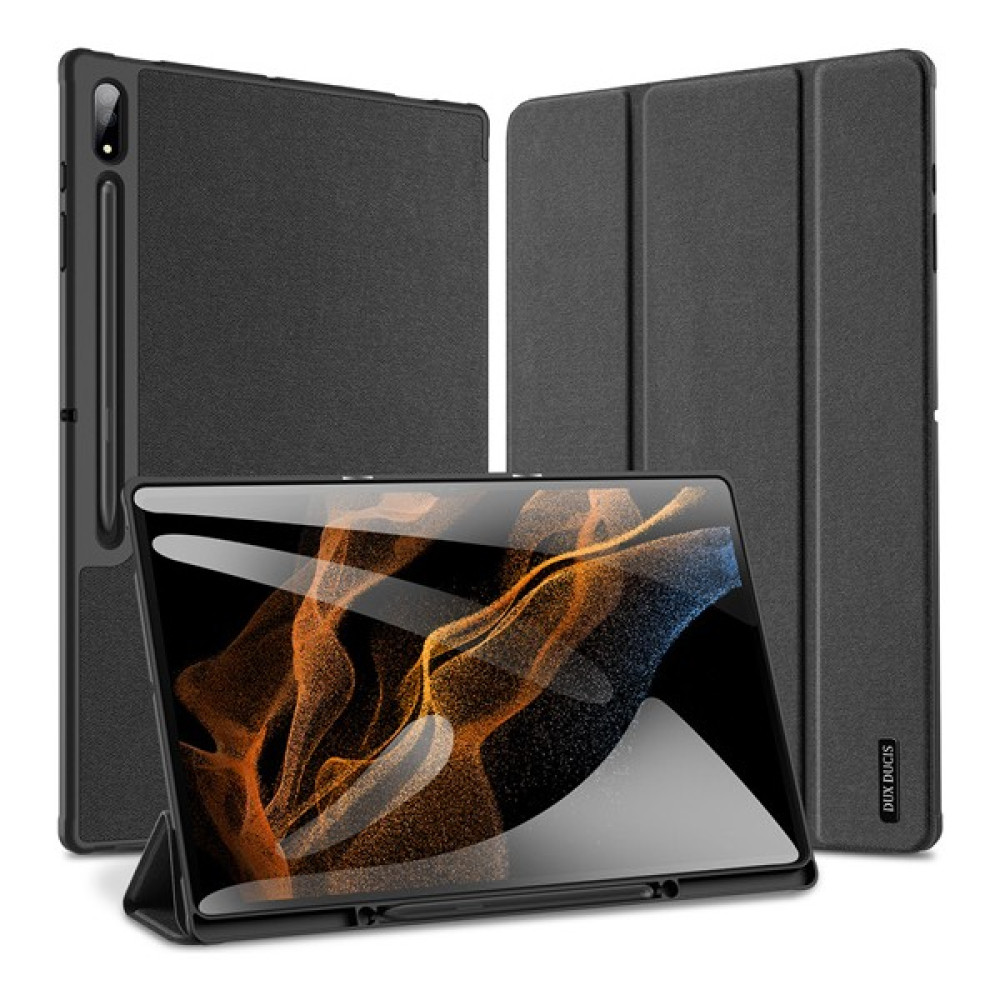 Duxweel Samsung Galaxy Tab S8 SM-X700 , SM-X706 11" Inç Standlı Mıknatıslı Premium Kapaklı Deri Kılıf - Siyah Tablet Kılıfı Fiyatı
