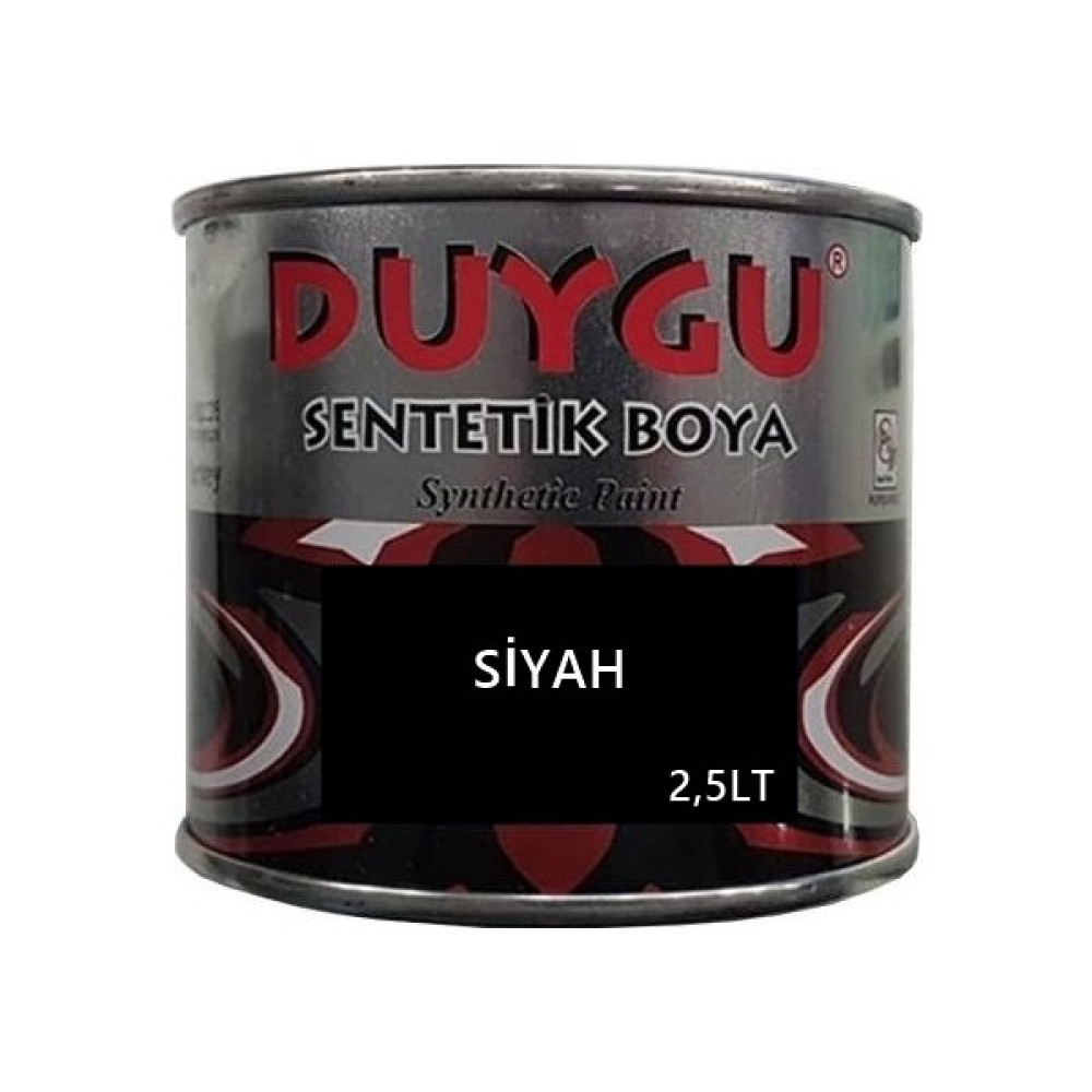 Duygu Sentetik Boya Siyah 1 Galon 2,85 kg Ağırlık 2.5 Lt Hacim Oto Boyaları Fiyatı